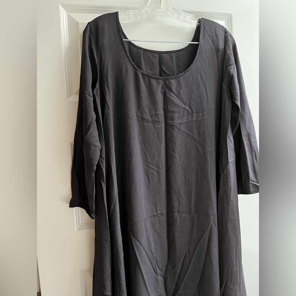 Gaia Conceptions Everyday Wanderer Silk Crepe long flowy maxi dress brand new - Picture 2 of 16